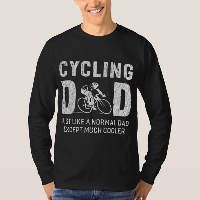 Camiseta Regalos De Papá En Ciclismo Para Los Hombres En Bi (Anverso)
