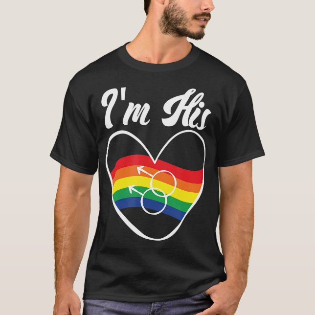 Camiseta Regalos De Pareja Gay Que Coinciden Con LGB Me Hag (Anverso)