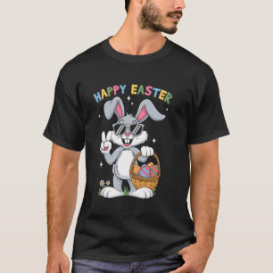 Camiseta Regalos de Pascua Conejo Paz Cesta de Pascua Ropa 