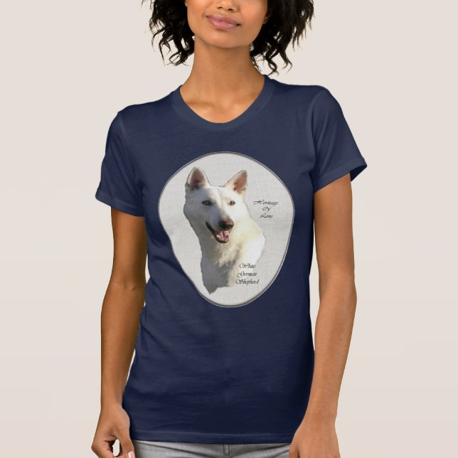 Camiseta Regalos de pastores alemanes blancos (Anverso)