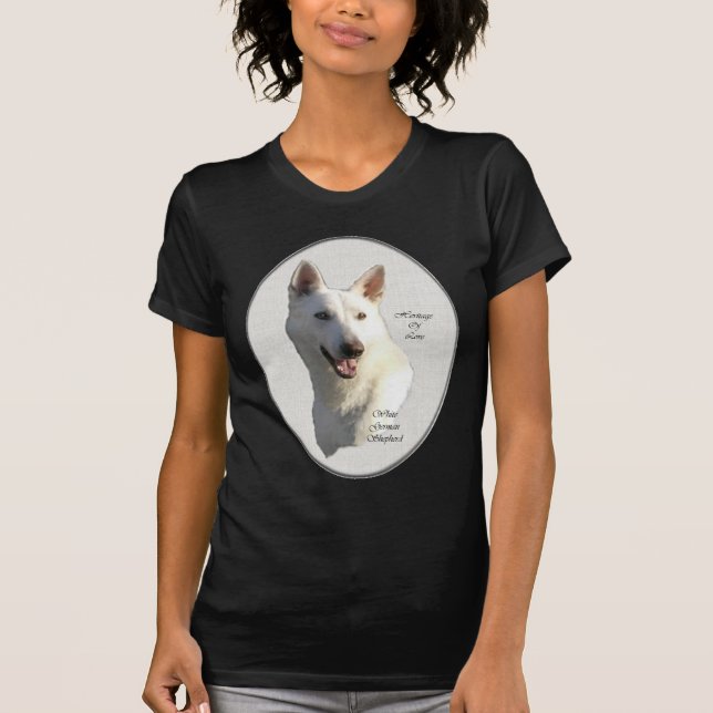 Camiseta Regalos de pastores alemanes blancos (Anverso)