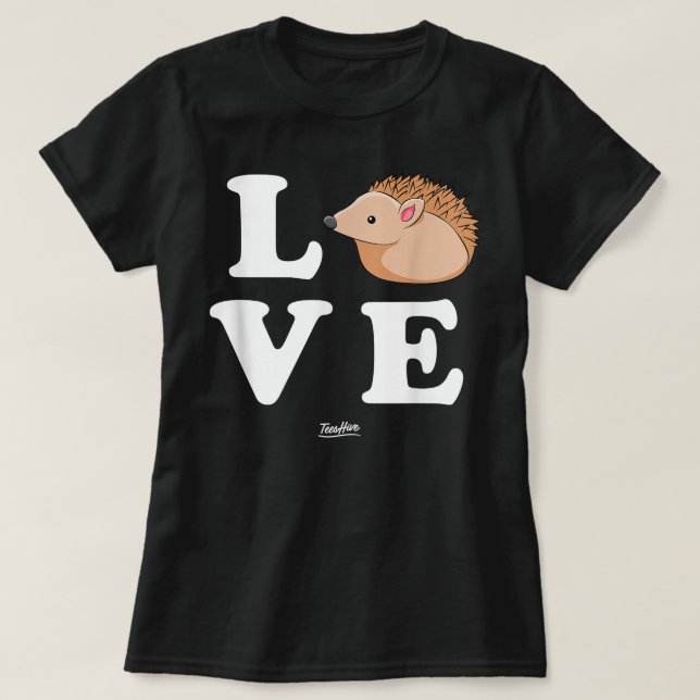 Camiseta Regalos de peluche para los amantes de los edgehog (Diseño del anverso)