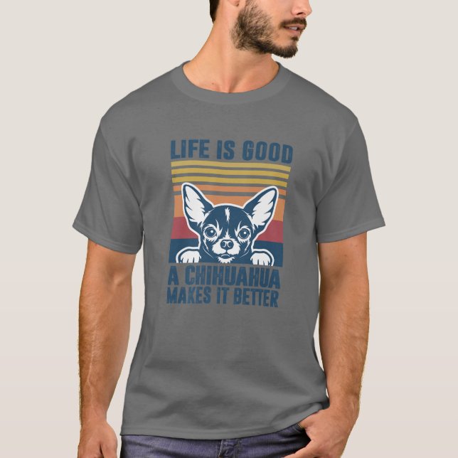 Camiseta Regalos De Perro Chihuahua Para Hombres Mujeres Am (Anverso)