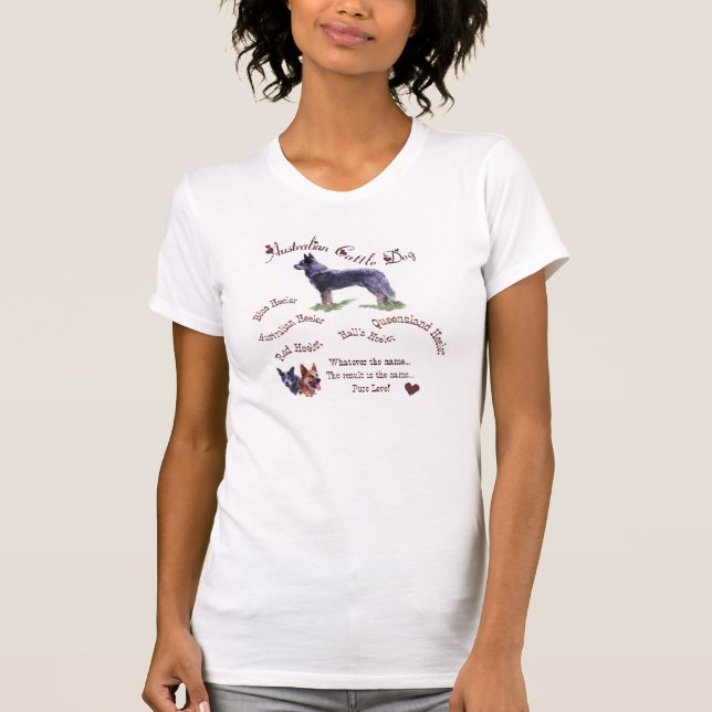 Camiseta Regalos de perros de ganado vacuno de Australia (Anverso)