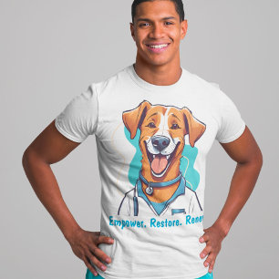 Camiseta Regalos de perros para terapeutas físicos Médicas