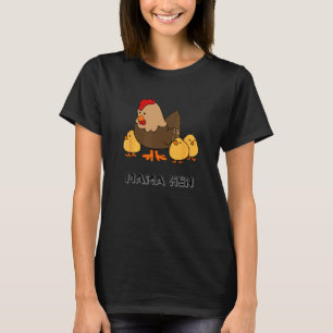 Camiseta Regalos de Pollo Lindo Gallina y Pollitos, Él es M