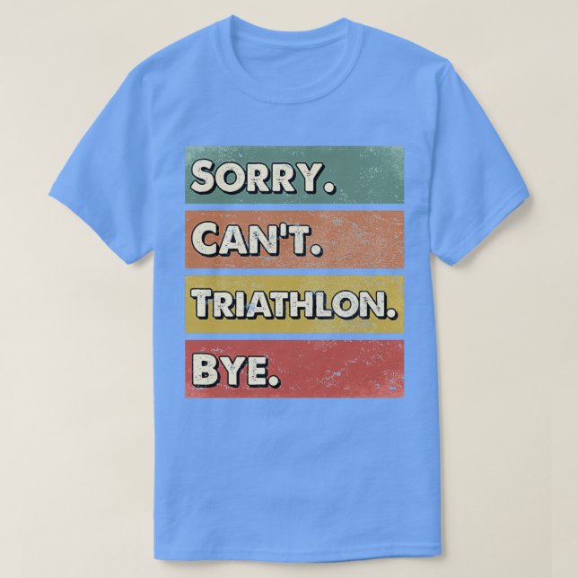 Camiseta Regalos de práctica deportiva de triatlón (Diseño del anverso)