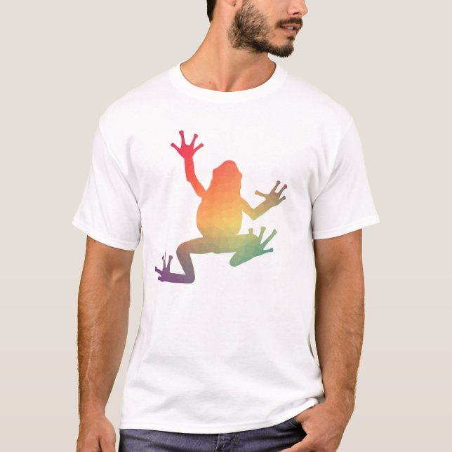 Camiseta Regalos de rana con gradiente colorido (Anverso)