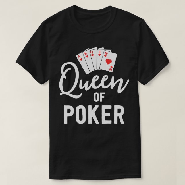Camiseta Regalos de Reina de Póquer para mujeres Casino de  (Diseño del anverso)