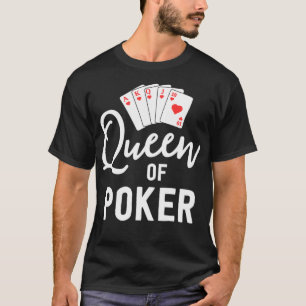 Camiseta Regalos de Reina de Póquer para mujeres Casino de 