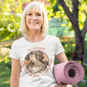 Camiseta Regalos de retiro de Art Nouveau personalizado par