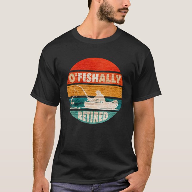 Camiseta Regalos de retiro de pesca retro-aliado de O-Fish- (Anverso)
