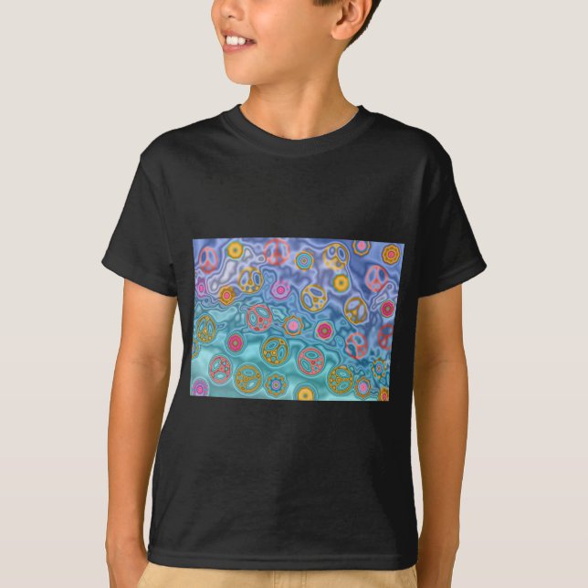 Camiseta Regalos de ropa de olas del océano pacíficas retro (Anverso)