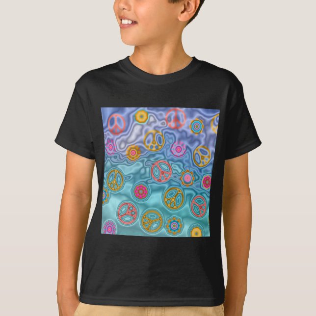 Camiseta Regalos de ropa de olas del océano pacíficas retro (Anverso)