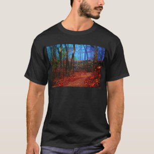 Camiseta Regalos de ropa de pintura al óleo del bosque de f