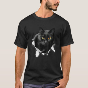 Camiseta Regalos De Ropa De Ropa De Gato Negro Para Gato Am