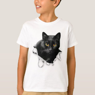 Camiseta Regalos De Ropa De Ropa De Gato Negro Para Gato Am