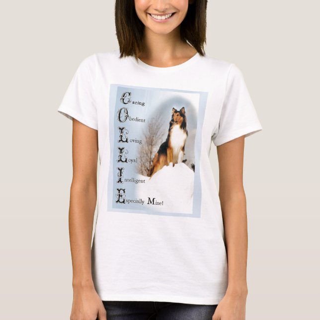 Camiseta Regalos de Sable Rough Collie (Anverso)