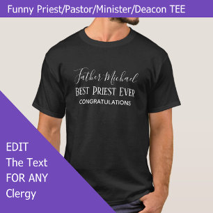 Camiseta Regalos de sacerdotes pastores - Personalización s