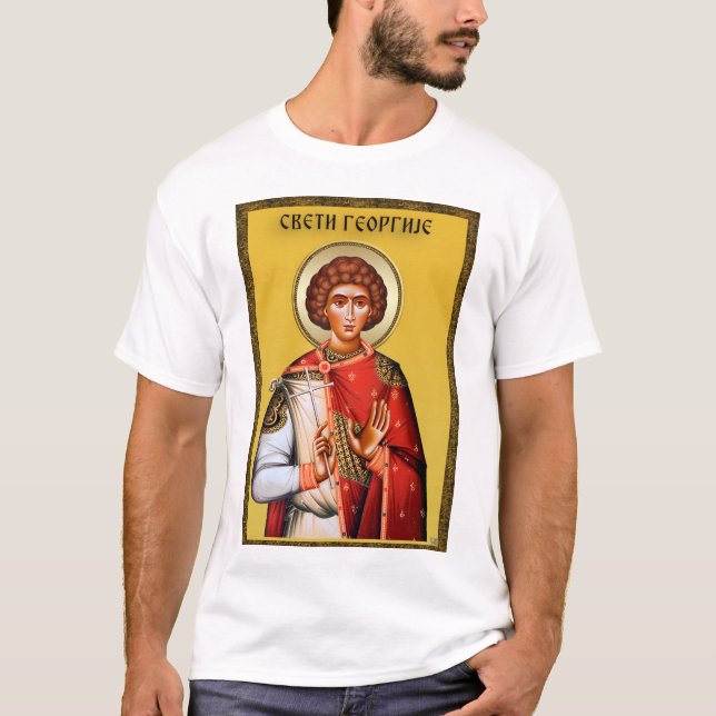 Camiseta regalos de San Jorge, arte de San Jorge, San Jorge (Anverso)