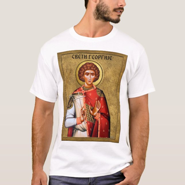 Camiseta regalos de San Jorge, San Jorge srb (Anverso)