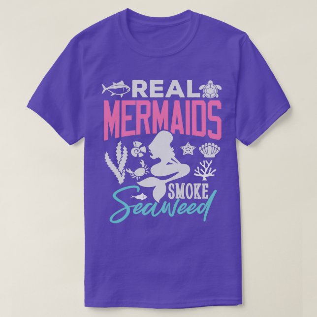 Camiseta Regalos de sirenas verdaderas sirenas ahumadas alg (Diseño del anverso)