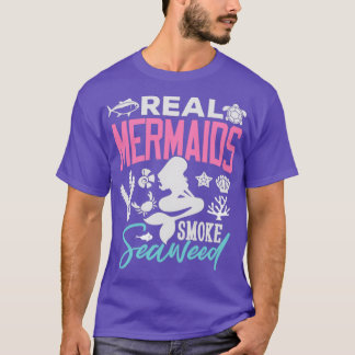 Camiseta Regalos de sirenas verdaderas sirenas ahumadas alg