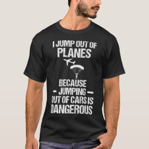 Camiseta Regalos De Skydiver Para Hombres Peligro Del Avión