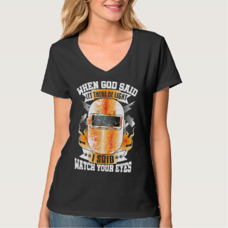 Camiseta Regalos de soldador Chistoso Dios de la soldadura