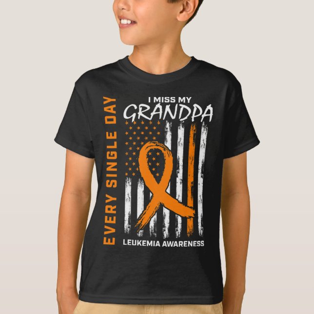 Camiseta Regalos de solidaridad por pérdida de leucemia en  (Anverso)