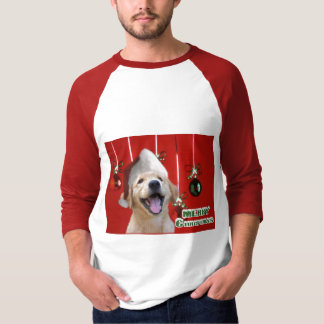 Camiseta Regalos de tarjetas de Navidades de Golden Retriev