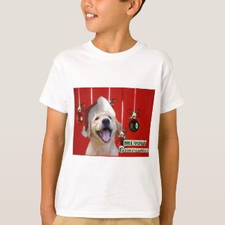 Camiseta Regalos de tarjetas de Navidades de Golden Retriev