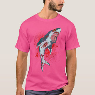 Camiseta Regalos de tiburón sangriento de zombies y horror