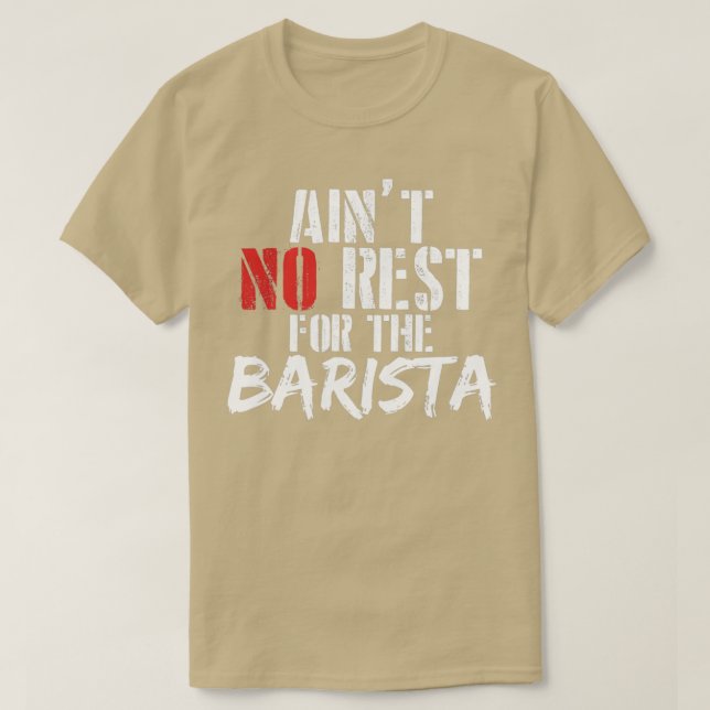 Camiseta Regalos de trabajo de Barista para ella (Diseño del anverso)