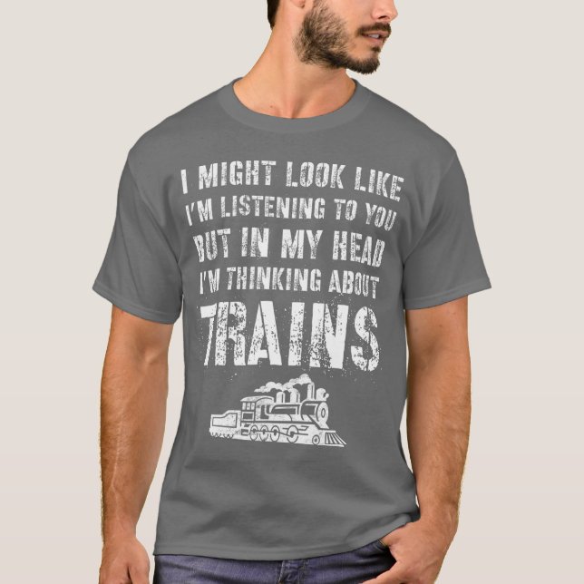 Camiseta Regalos De Tren Para Modelo De Entusiastas De Tren (Anverso)