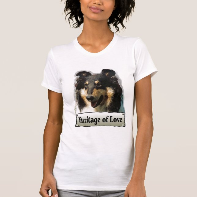 Camiseta Regalos de Tri Color Rough Collie (Anverso)