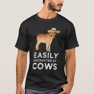 Camiseta Regalos De Vacas Para Mujeres Chicas Fácilmente Di