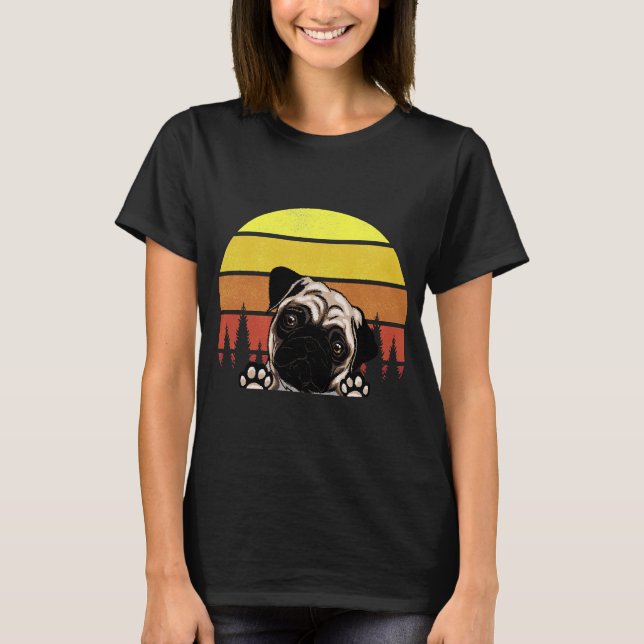Camiseta Regalos de vida de pug de camping - Clásico estilo (Anverso)
