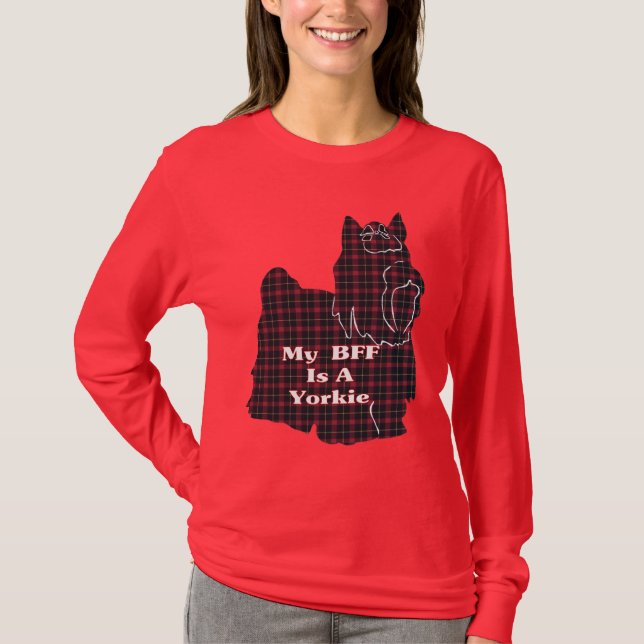 Camiseta Regalos de Yorkshire Terrier BFF (Anverso)