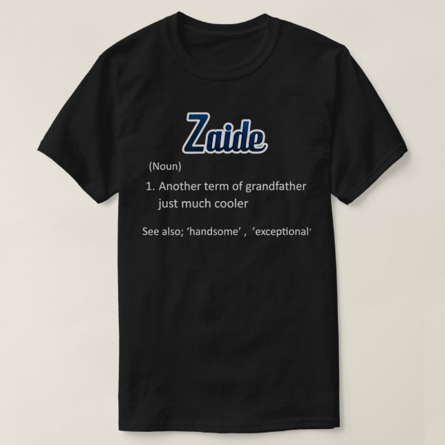 Camiseta Regalos De Zaide Para Regalo De Abuelo Nun (Diseño del anverso)