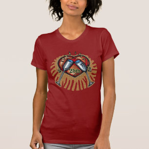 Camiseta Regalos del 25° Aniversario del Boda