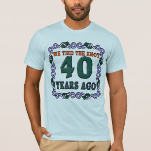 Camiseta Regalos del 40° Aniversario del Boda