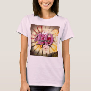 Camiseta Regalos del 40° Aniversario del Boda