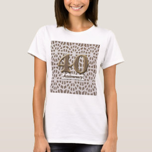 Camiseta Regalos del 40° Aniversario del Boda