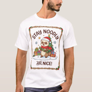 Camiseta Regalos del árbol de Navidad del hurón agradable y
