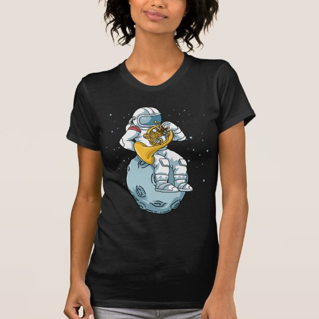 Camiseta Regalos del Cuerno Francés Hombres Música Brass Cu (Anverso)