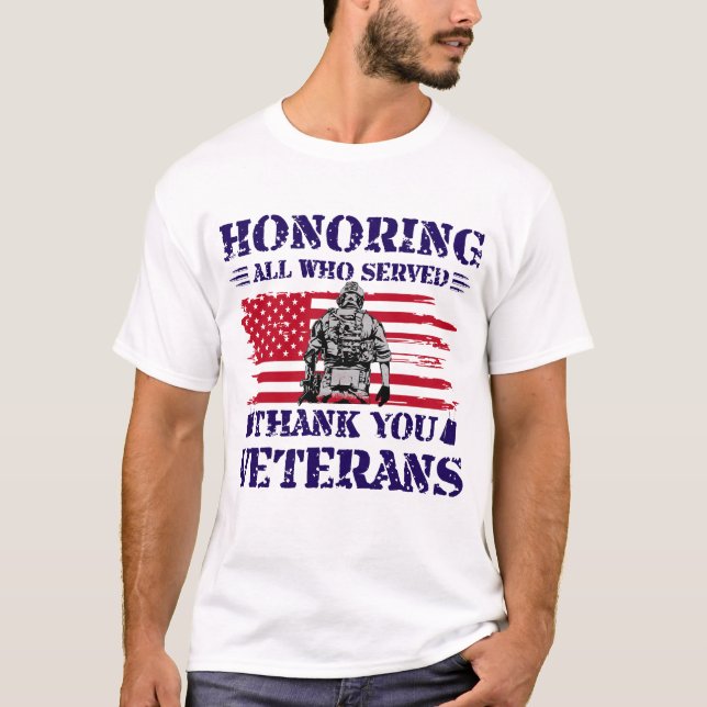 Camiseta Regalos del Día de los Veteranos de Estados Unidos (Anverso)