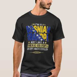 Camiseta Regalos del Día del Abuelo Bosnio