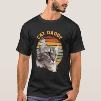Camiseta Regalos del Día del Padre Cat Daddy Cat Vintage Re