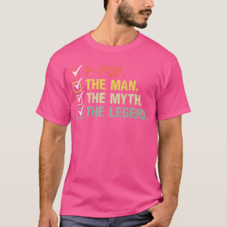 Camiseta Regalos del Día del Padre leyenda mito del hombre 
